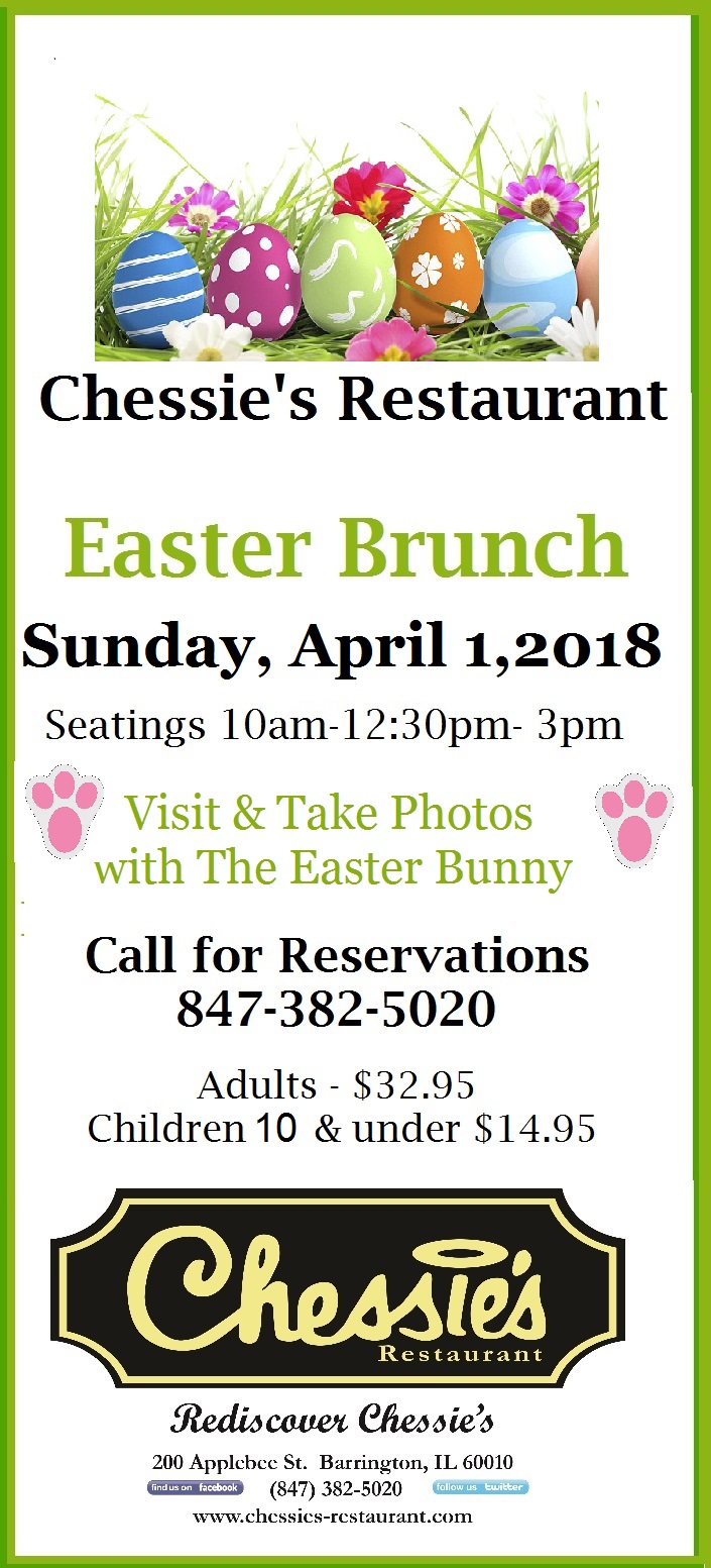 Chessies Easter Brunch 2018
